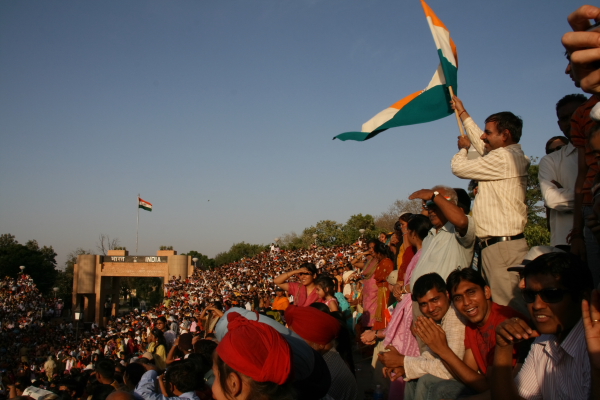 1.1 border closing celebrations at the pakistani border.JPG